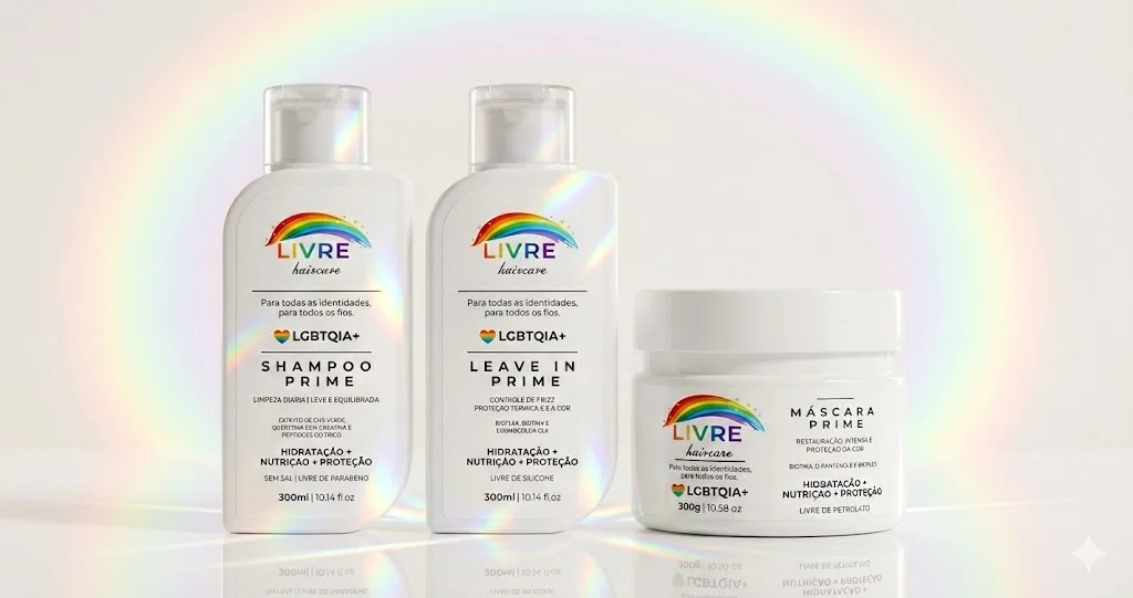 Kit Completo Livre — Shampoo, Leave-in e Máscara